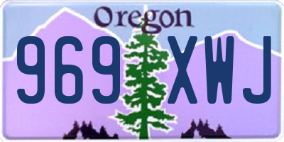 OR license plate 969XWJ