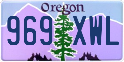 OR license plate 969XWL