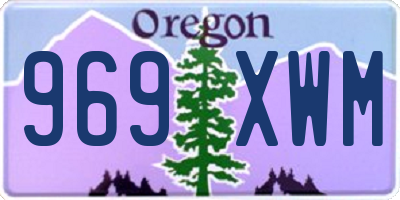 OR license plate 969XWM