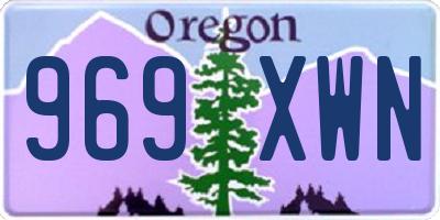 OR license plate 969XWN