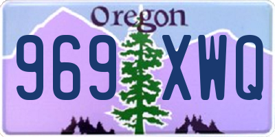 OR license plate 969XWQ