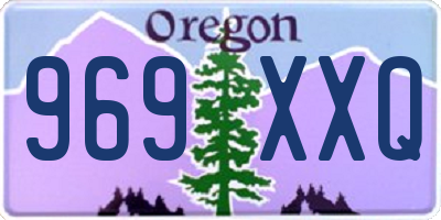 OR license plate 969XXQ