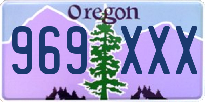 OR license plate 969XXX