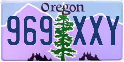 OR license plate 969XXY