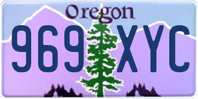 OR license plate 969XYC