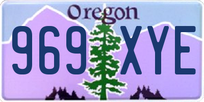 OR license plate 969XYE