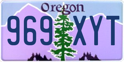 OR license plate 969XYT