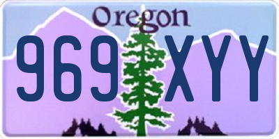 OR license plate 969XYY