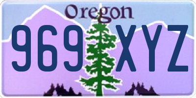 OR license plate 969XYZ