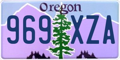 OR license plate 969XZA