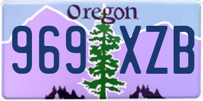 OR license plate 969XZB