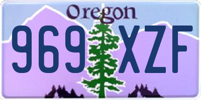OR license plate 969XZF