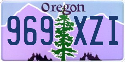 OR license plate 969XZI
