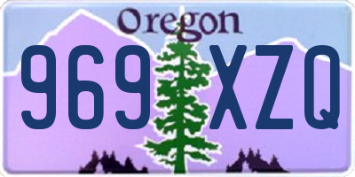 OR license plate 969XZQ