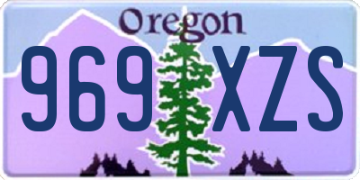 OR license plate 969XZS