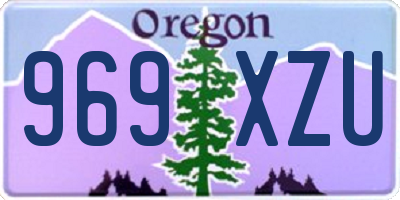 OR license plate 969XZU