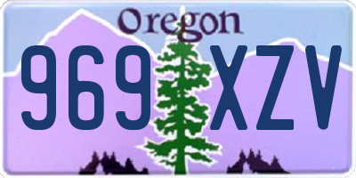 OR license plate 969XZV