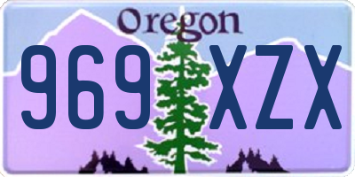 OR license plate 969XZX