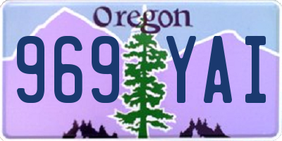 OR license plate 969YAI