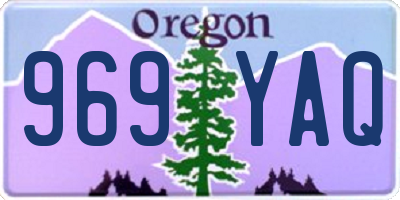 OR license plate 969YAQ