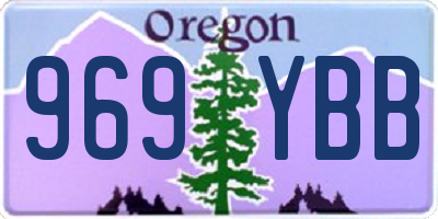 OR license plate 969YBB