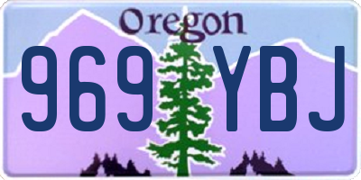 OR license plate 969YBJ