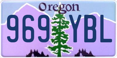OR license plate 969YBL