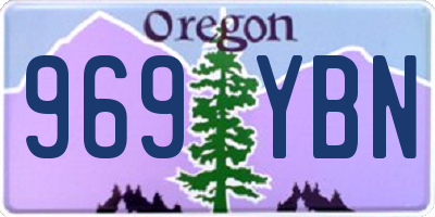 OR license plate 969YBN