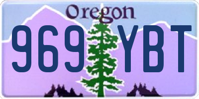 OR license plate 969YBT