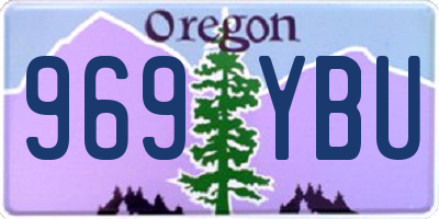 OR license plate 969YBU