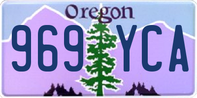 OR license plate 969YCA