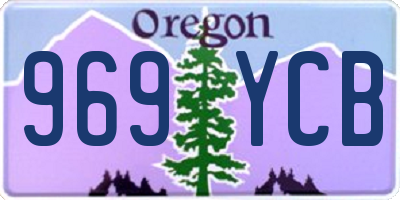 OR license plate 969YCB