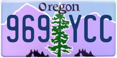 OR license plate 969YCC