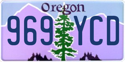 OR license plate 969YCD
