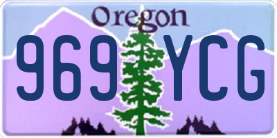 OR license plate 969YCG