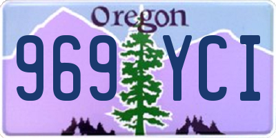 OR license plate 969YCI