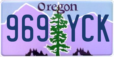 OR license plate 969YCK