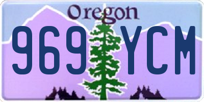 OR license plate 969YCM