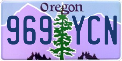 OR license plate 969YCN
