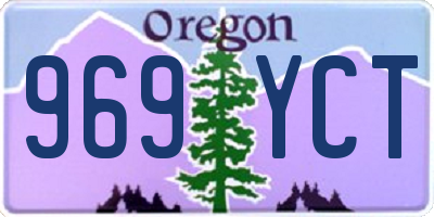 OR license plate 969YCT