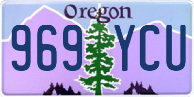 OR license plate 969YCU