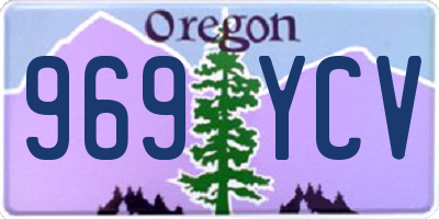 OR license plate 969YCV
