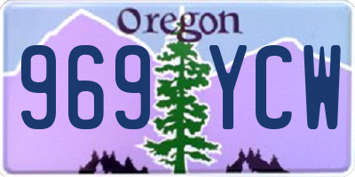 OR license plate 969YCW
