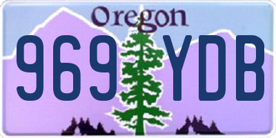 OR license plate 969YDB