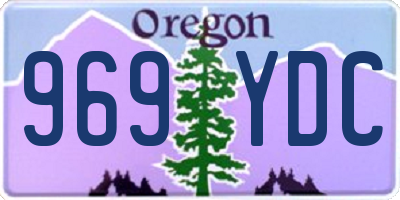 OR license plate 969YDC