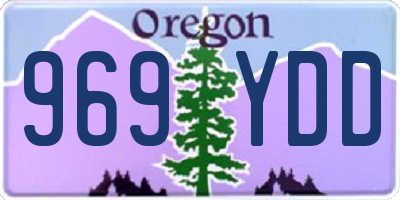 OR license plate 969YDD