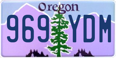 OR license plate 969YDM