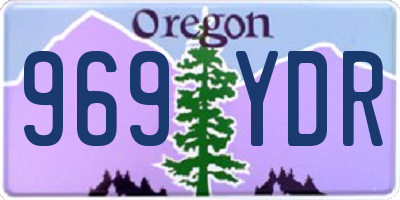 OR license plate 969YDR