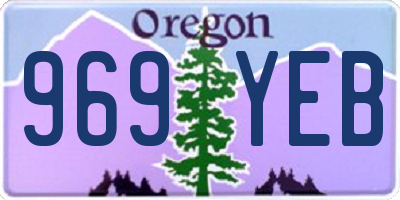 OR license plate 969YEB