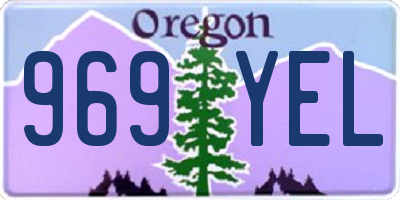 OR license plate 969YEL